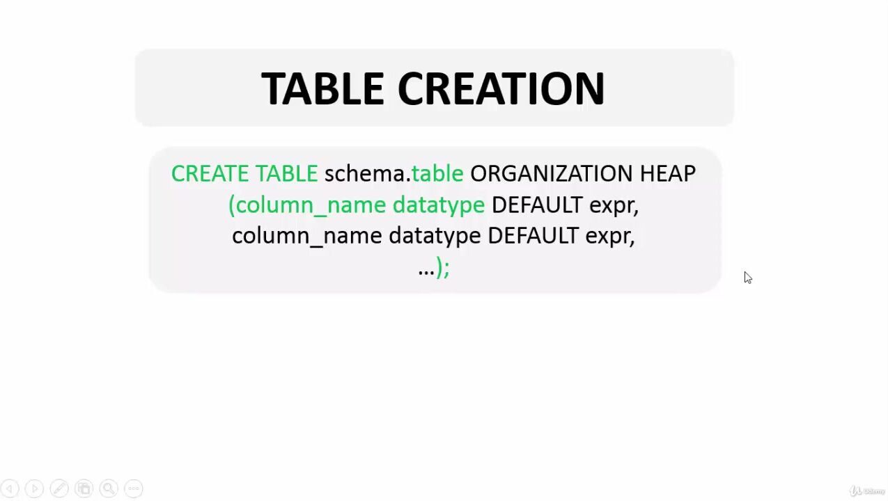 Zaur Tregulov] SQL для начинающих. С нуля до сертификата Oracle (2019) -  125. DDL. Часть 1. Работа с таблицами. Создание таблиц с использованием  SUBQUERY