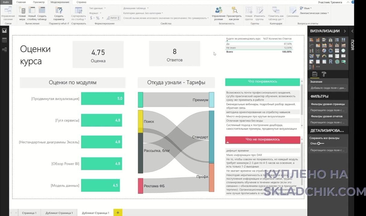 Алексей Колоколов] Дашборд в Power BI с нуля до профи (2022) - 57. Работа с  заголовками 2